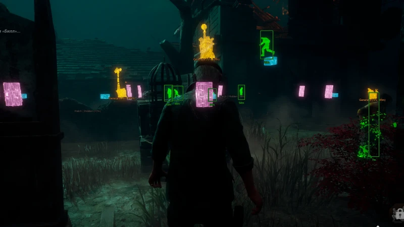 DBD ESP showing survivors and killers through walls
